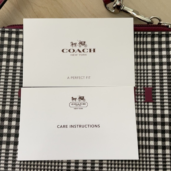 Coach Checkered Wristlet - Picture 6 of 6